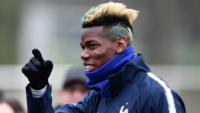 Gaya Paul Pogba Saat Ikuti Latihan Bersama Timnas Prancis