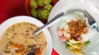 Soto betawi merupakan soto khas dari Jakarta, Soto ini terkenal dengan rasa kuahnya yang gurih yang merupakan perpaduan dari santan susu, daging sapi, dan jeroan. Ditambah lagi dengan perasan jeruk limau. (Istimewa)