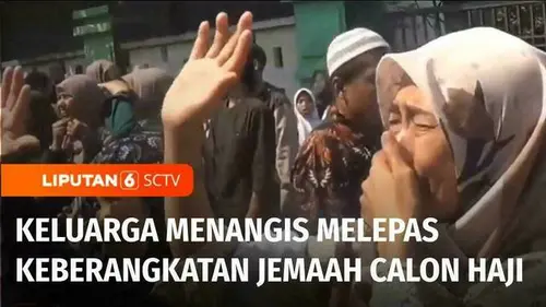 VIDEO: Isak Tangis Warnai Keberangkatan Ratusan Jemaah Calon Haji Asal Cimahi