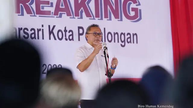 Harapan Mendag Zulkifli Hasan saat Resmikan Pembangunan Pasar Banjarsari Pekalongan
