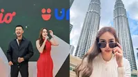 Potret Aura Kasih promosi series Gelas Kaca di Malaysia (sumber: Instagram/aurakasih)