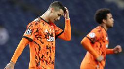 Tren buruk Cristiano Ronaldo menghadapi FC Porto berlanjut usai Juventus tumbang 1-2 pada leg pertama babak 16 besar Liga Champions. (AP Photo/Luis Vieira)