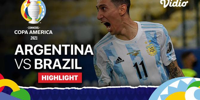 VIDEO: Highlight Final Copa America 2021, Argentina Libas Brasil 1-0
