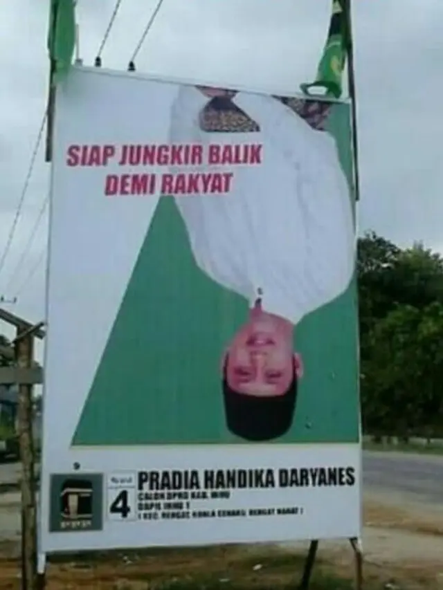 Antimainstream, Spanduk Kocak Caleg Ini Bikin Kita Gak Habis Pikir