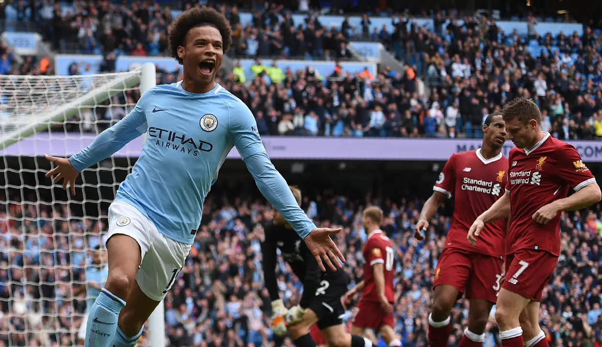 1. Leroy Sane - Manchester City. (AFP/Oli Scarff) 