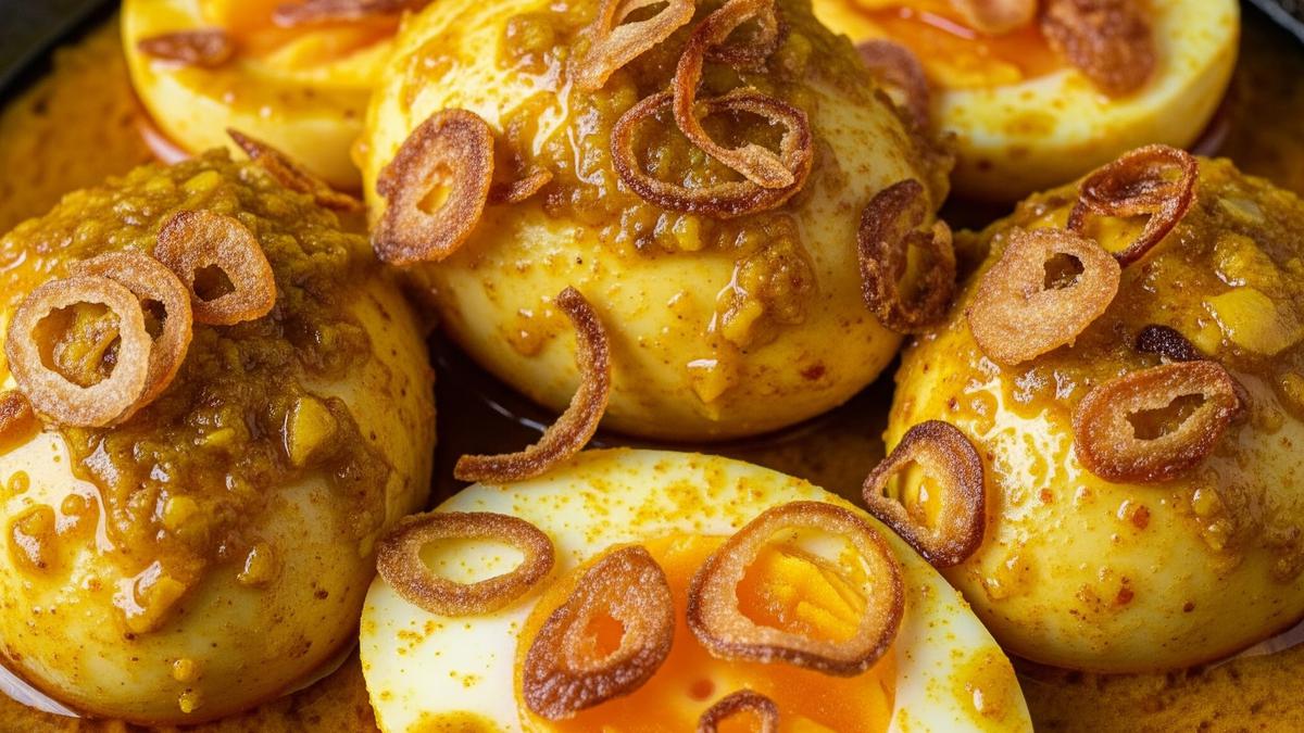 Resep Telur Bumbu Kuning Tanpa Santan yang Meresap hingga ke Dalam