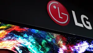 Logo LG di CES 2017. Liputan6.com/Corry Anestia