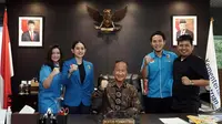 Dewan Pengurus Pusat (DPP) Komite Nasional Pemuda Indonesia (KNPI) yang diketuai oleh Putri Khairunissa bertemu dengan  Menteri Perindustrian, Agus Gumiwang Kartasasmita
