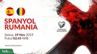 Kualifikasi Piala Eropa 2020 - Spanyol Vs Rumania (Bola.com/Adreanus Titus)
