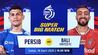 Link Siaran Langsung Super Big Match BRI Liga 1: Persib vs Bali United di Vidio