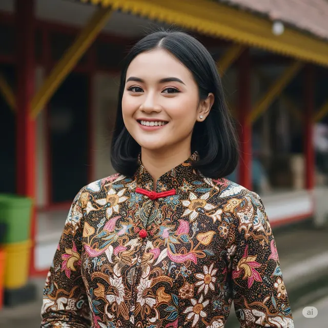 Model Batik Blus Wanita Muda Kekinian. Foto: Gemini