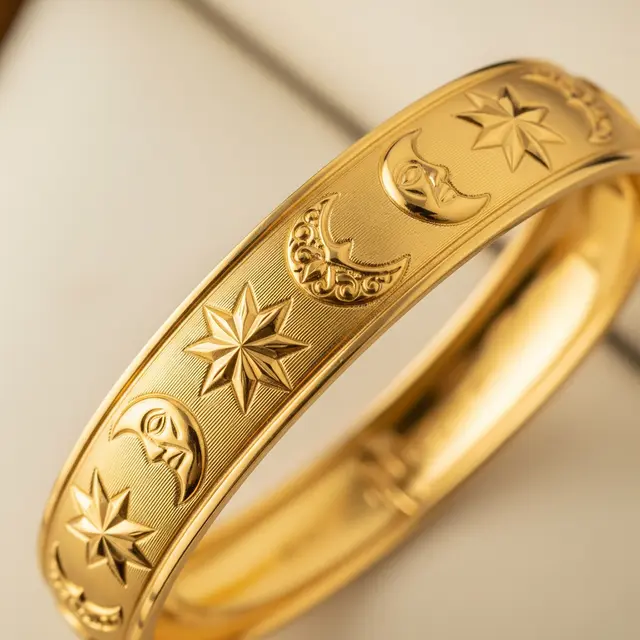 Model Gelang Emas Ukir yang Cocok Jadi Tabungan Emas