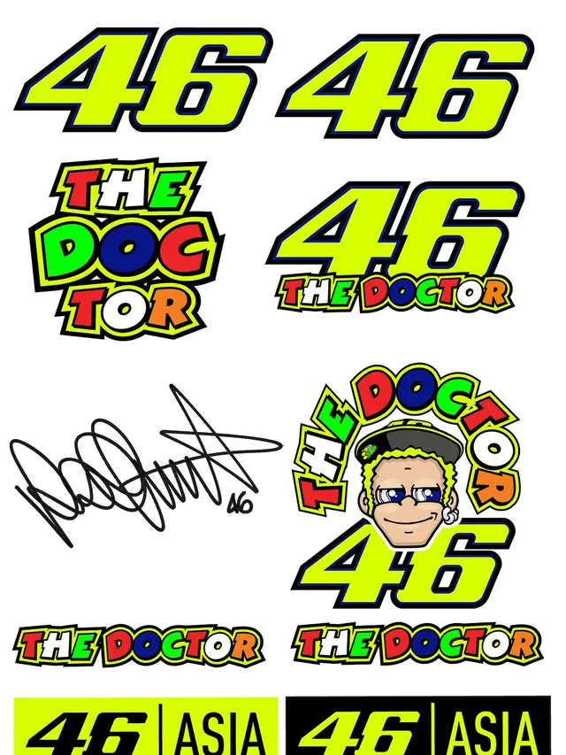 Koleksi Stiker Apparel 46|Asia