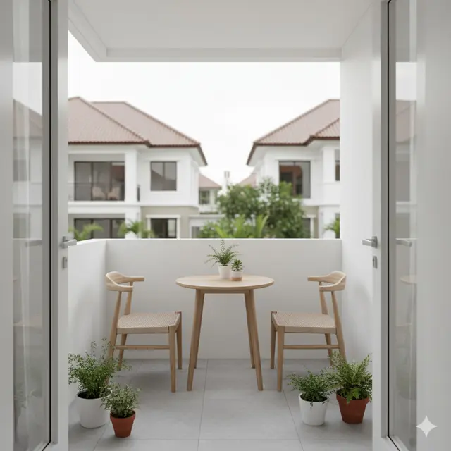 Ide Balkon Mungil untuk Rumah Tanpa Halaman