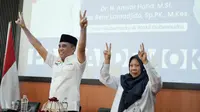 Pasangan calon Gubernur dan calon Wakil Gubernur Sulawesi Tengah (Sulteng) nomor urut 2, Anwar Hafid dan Reny Lamadjido. (Ist).