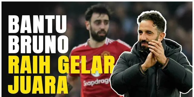 VIDEO: Ruben Amorim Puji Bruno Fernandes Setelah Cetak Hattrick di Laga MU Vs Real Sociedad
