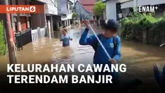 Banjir Rendam Puluhan Rumah di Kelurahan Cawang, Jakarta Timur