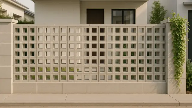 Model Pagar Rumah Minimalis dengan Batako