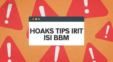 Thumbnail hoaks sepekan tips ngisi bbm