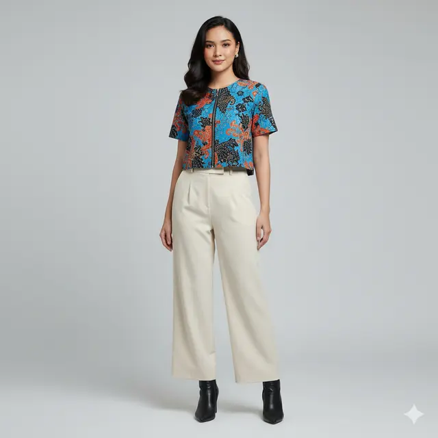 7 Model Atasan Batik Resleting Depan, Elegan tapi Tetap Simpel dan Praktis