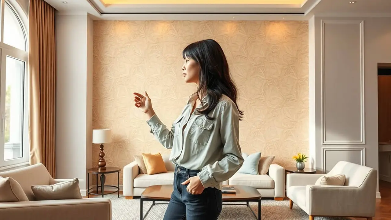 tips memilih wallpaper dinding ruang tamu