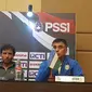 Pelatih Timnas Uzbekistan U-23, Ravshan Khaydarov, mengaku tak membawa skuat juara Piala Asia U-23 2018 ke PSSI Anniversary Cup 2018. (Bola.com/Zulfirdaus Harahap)