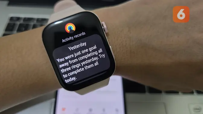 <p>Jam Huawei Watch Fit3 kerap kali mengingatkan pengguna untuk selalu aktif dan memenuhi target goals (Liputan6.com/ Agustin Setyo Wardani)</p>