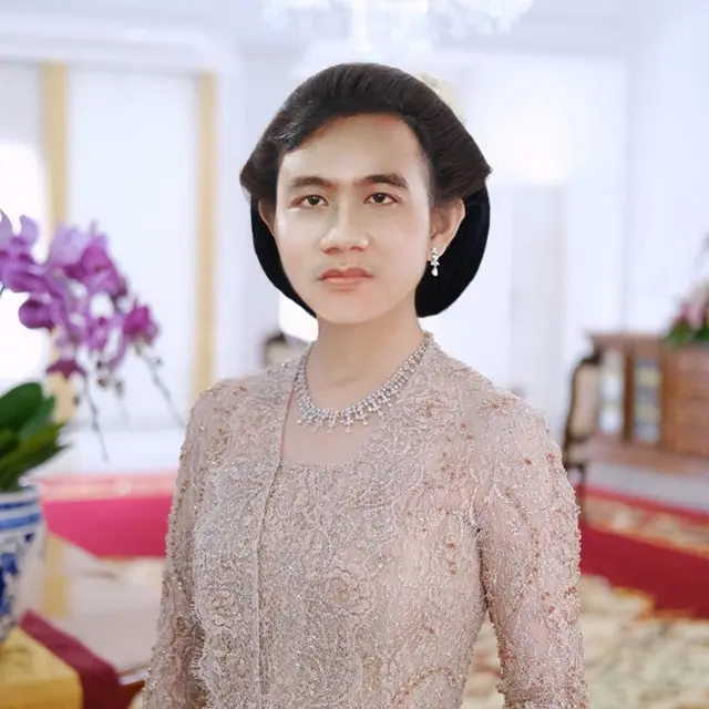 6 Editan Foto Gibran Rakabuming Raka Jadi Selvi Ananda Ini Nyeleneh, Kocak Banget
