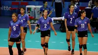Aprilia Manganang cs gagal taklukkan Vietnam di laga kedua SEA Games cabang Voli (Helmi Fithriansyah/Liputan6.com)