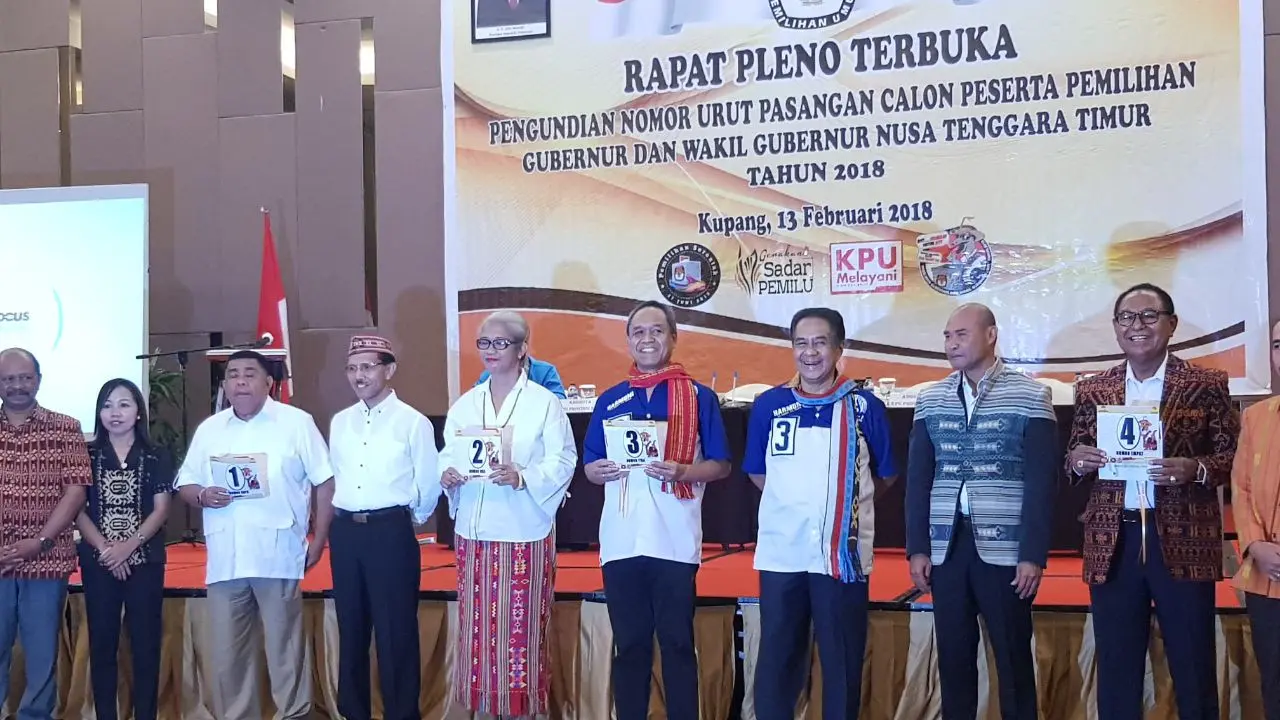 Pasangan calon gubernur dan wakil gubernur di Pilkada NTT 2018