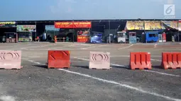 Penampakan rest area Tol Pejagan Km 260, Kabupaten Brebes, Jawa Tengah, Senin (27/5/2019). Sejumlah rest area dibangun untuk kenyamanan para pemudik jelang arus mudik 2019. (Liputan6.com/Gholib)