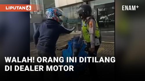 VIDEO: Ditilang di Dealer Motor, Bikers Ini Ngamuk!