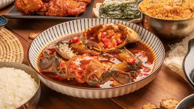 kepiting kecap asin korea
