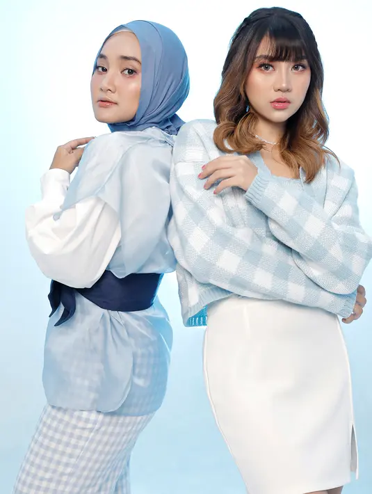 Fatin dan Ghea Indrawari berkolaborasi demi single Bukan Kamu. (Foto via Sony Music Entertainment Indonesia)