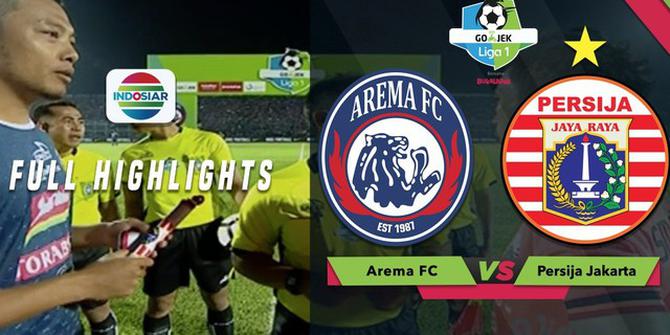 VIDEO: Highlights Liga 1 2018, Arema FC Vs Persija 1-1