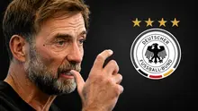 Jurgen Klopp menjadi pelatih Timnas Jerman. (AFP/John MACDOUGALL)