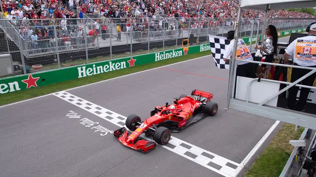 Juarai F1 GP Kanada, Vettel Geser Hamilton di Puncak Klasemen