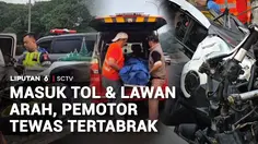 Masuk Tol dan Lawan Arah, Pemotor Tewas Tertabrak