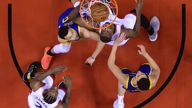 FOTO: Final NBA Gim Pertama, Raptors Kalahkan Warriors