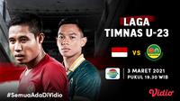 Duel Timnas Indonesia U-23 vs Tira Persikabo, Rabu (3/3/2021) pukul 19.30 WIB dapat disaksikan melalui kanal streaming Indosiar di platform Vidio. (Dok. Vidio)
