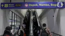 Kecepatan operasional KRL pada lintas Nambo–Depok yang sebelumnya 70 km per jam kini ditingkatkan menjadi 80 km per jam. (Liputan6.com/Herman Zakharia)