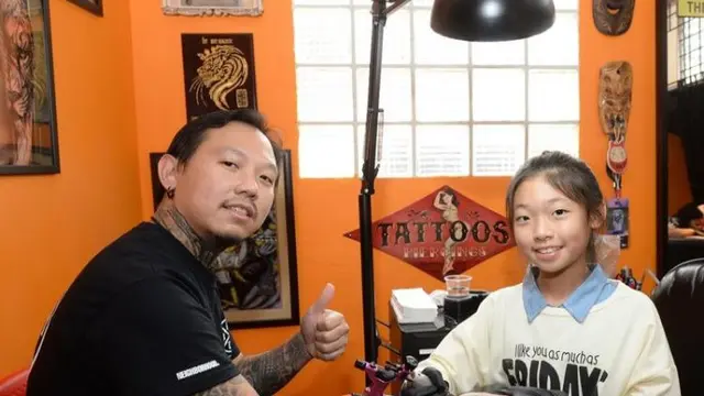 tato artis berusia 13 tahun