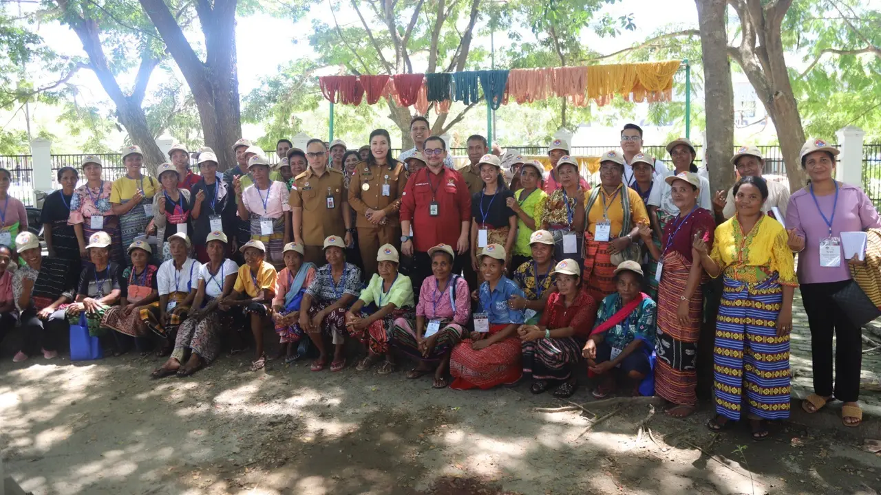 Kegiatan Peningkatan Kapasitas SDM bagi Pengusaha Mikro Sektor Tenun Ikat di kawasan Pos Lintas Batas Negara (PLBN) Motaain, Kabupaten Belu, Provinsi Nusa Tenggara Timur, pada 14-15 April 2026 (Istimewa)