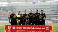 Timnas Malaysia U-23 di Piala AFC U-23 2018. (Bola.com/Dok. FAM)