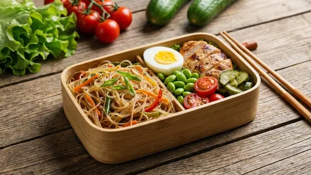 Ilustrasi Variasi Menu Mi Sohun untuk Ide Jualan Makanan Sehat/Gemini AI