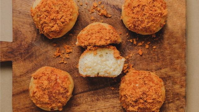 Ilustrasi olahan makanan dengan abon