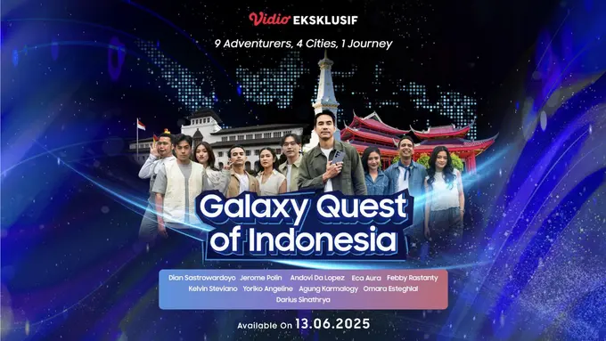 Vidio Eksklusif - Galaxy Quest of Indonesia Bawa Petualangan Seru 9 Selebriti Jelajah Kota Ikonik di Tanah Air