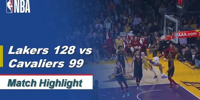 VIDEO: Highlights NBA 2019-2020, LA Lakers Vs Cleveland Cavaliers 128-99