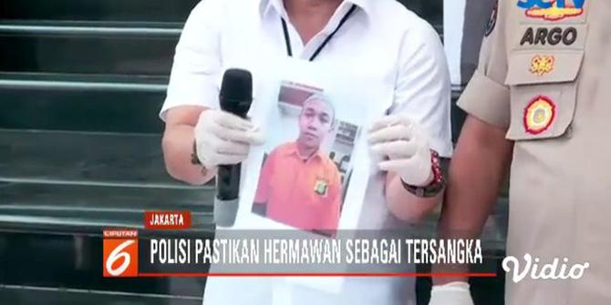 Penampakan HS Pengancam Penggal Jokowi Berbaju Tahanan Polisi