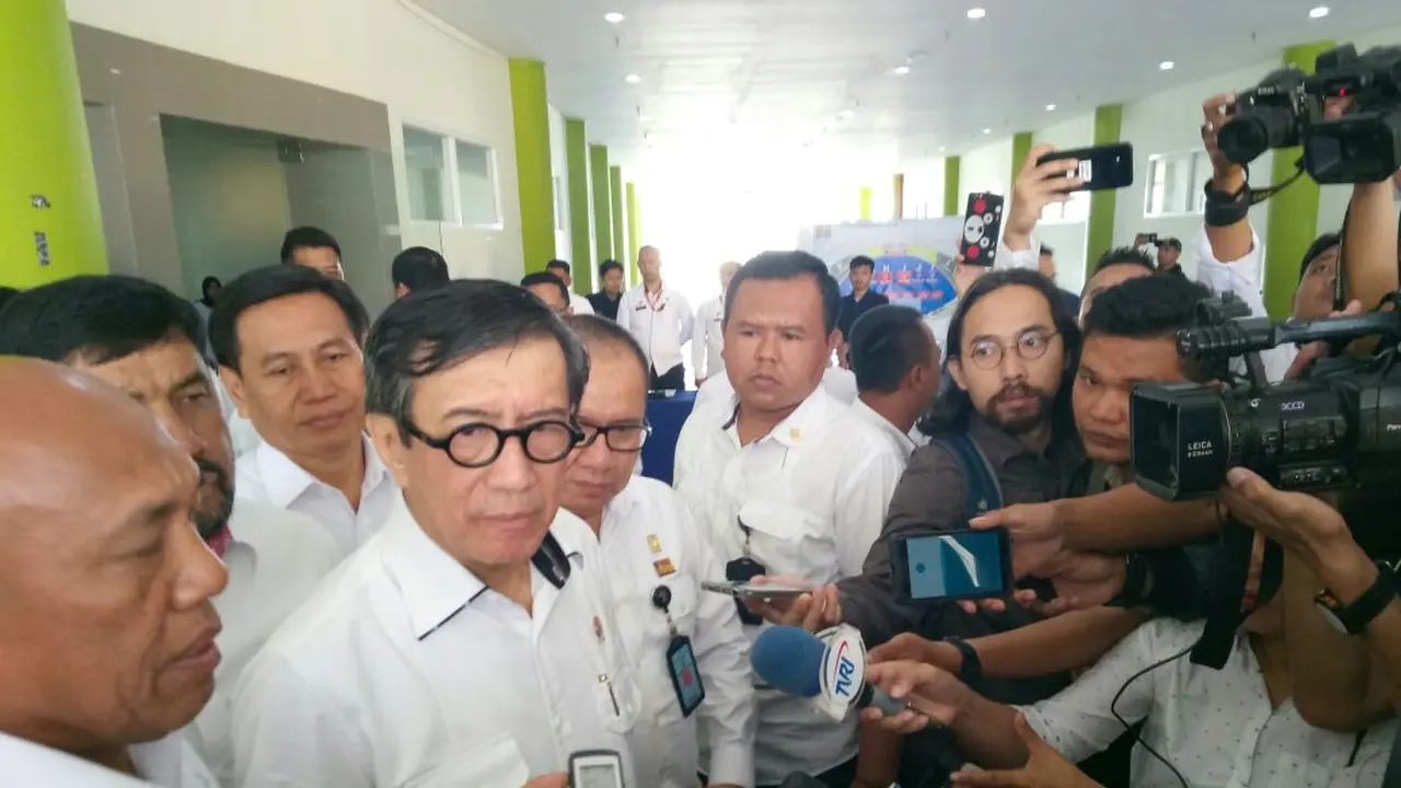 Menkumham Yasonna Laoly di Bandung, Jawa Barat